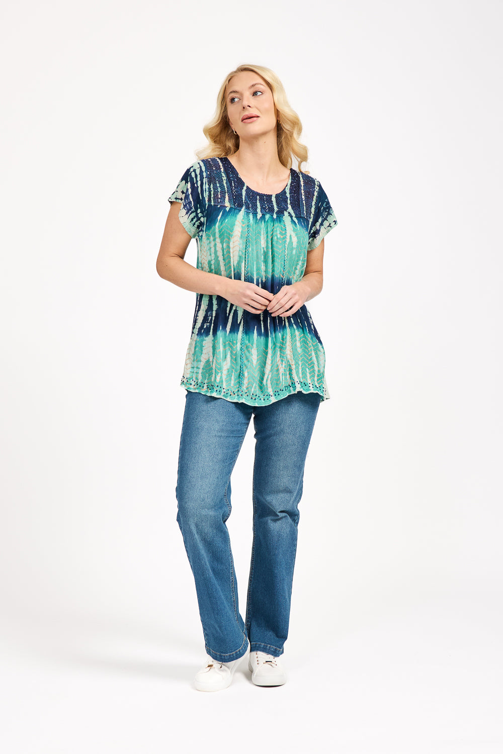 Tie Dye Embellished Top