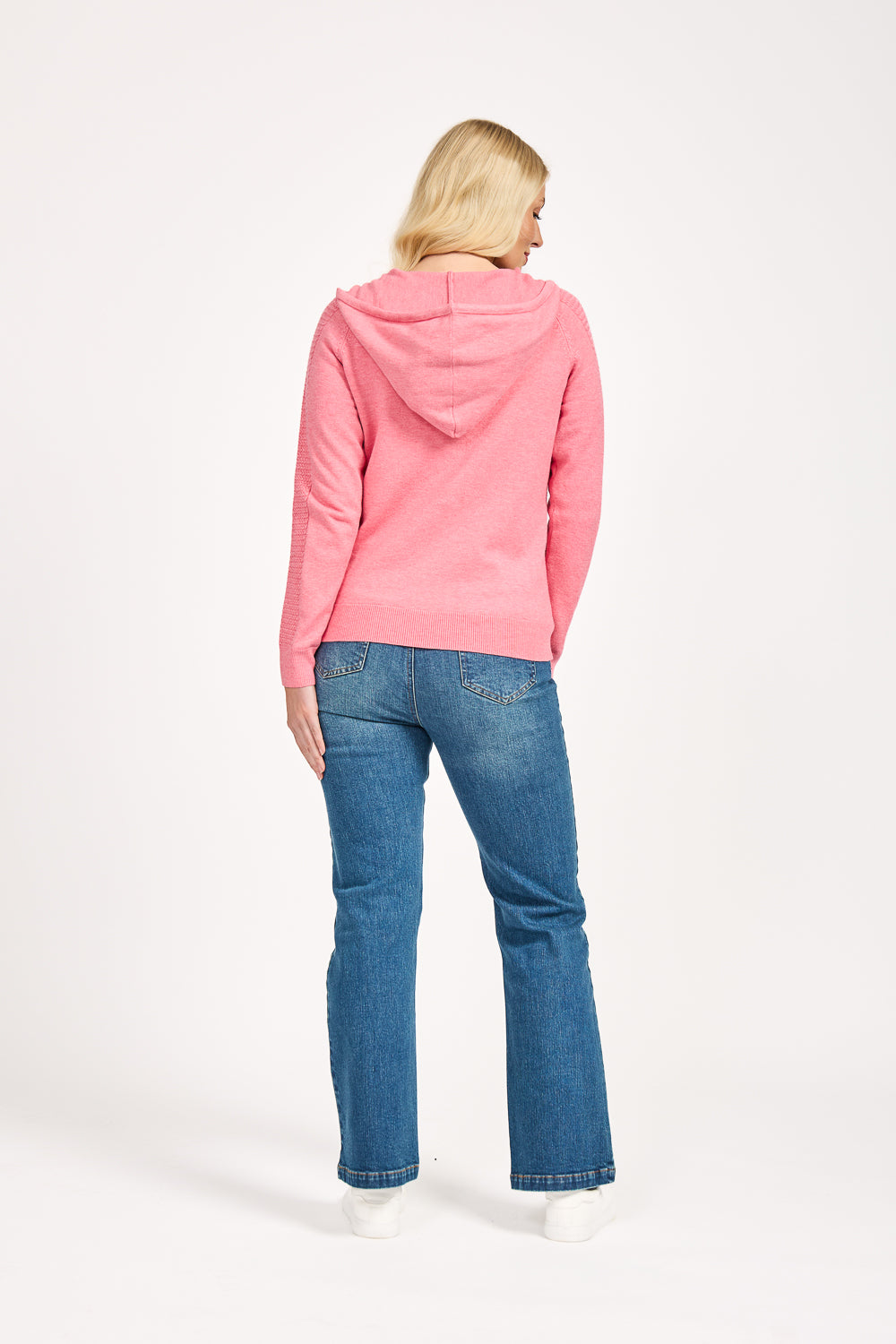 Cable-Knit Zip Up Cardigan