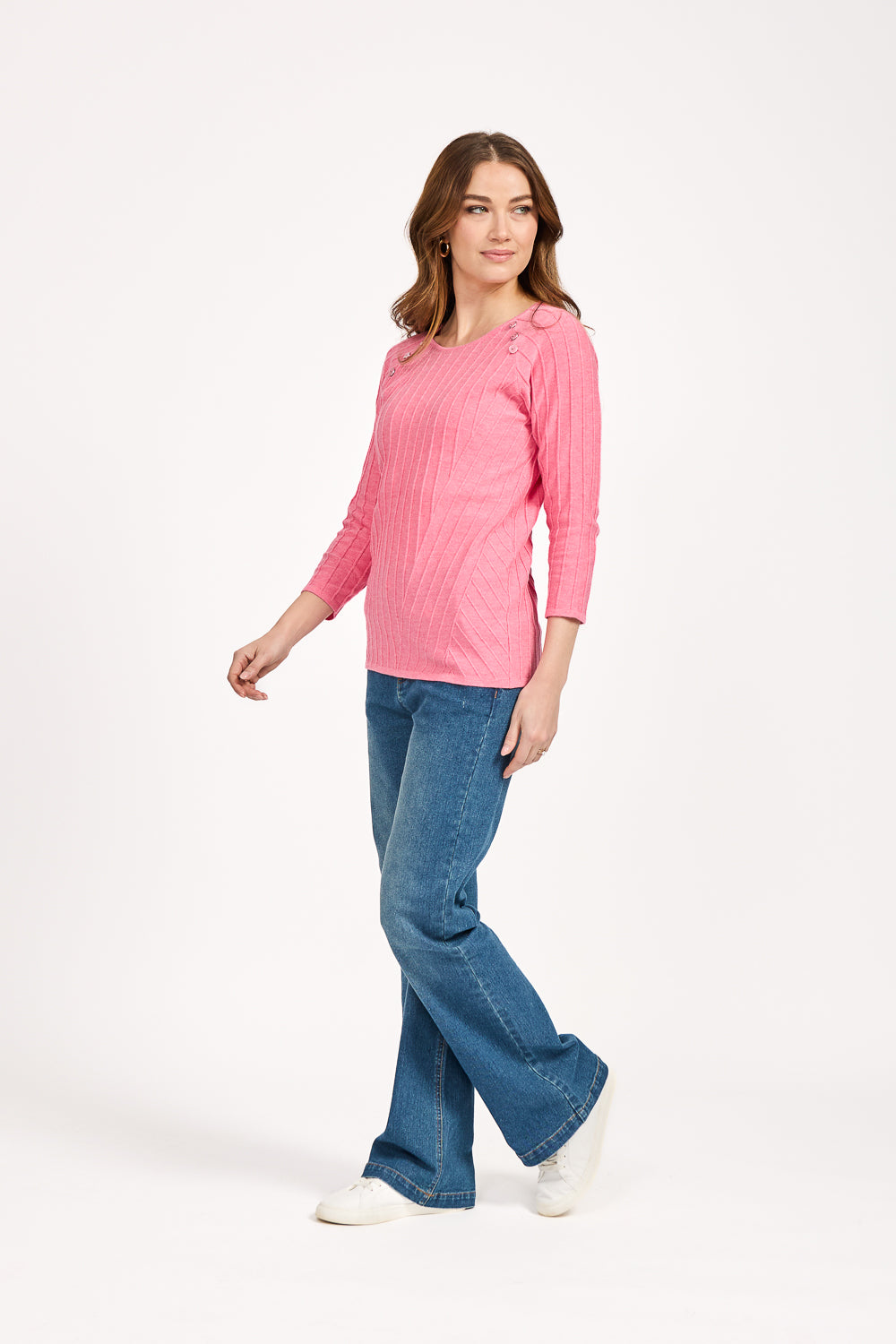 All-Over Ribbed Jumper