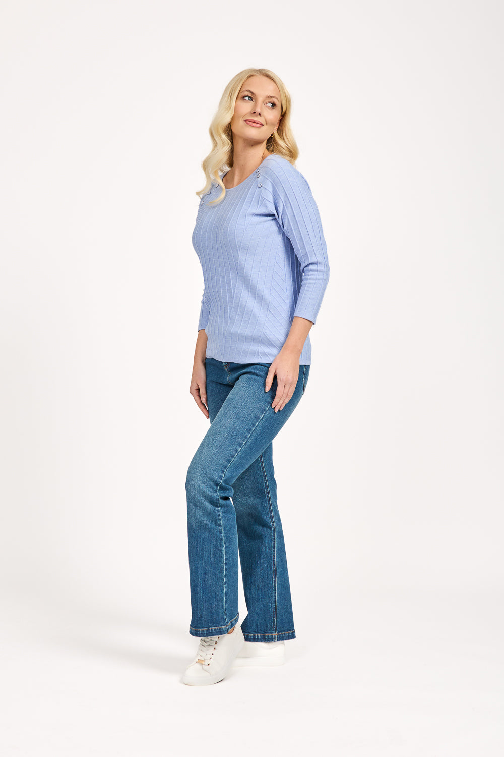 All-Over Ribbed Jumper