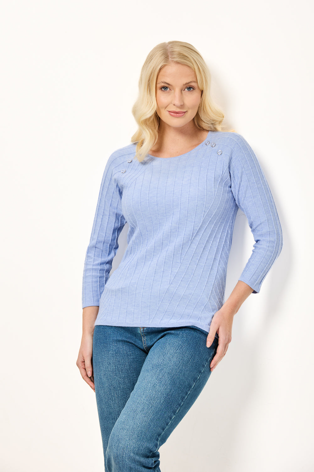 All-Over Ribbed Jumper