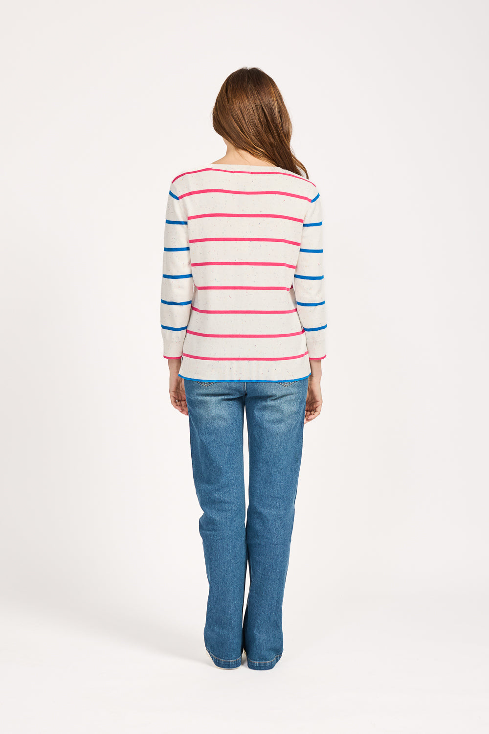 Stripe Speckled Knit Jumper