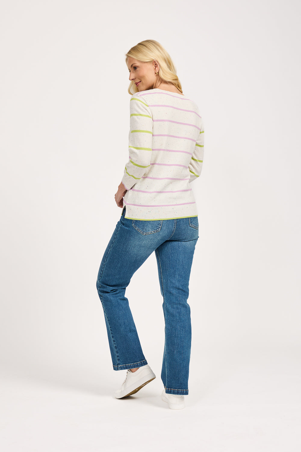 Stripe Speckled Knit Jumper