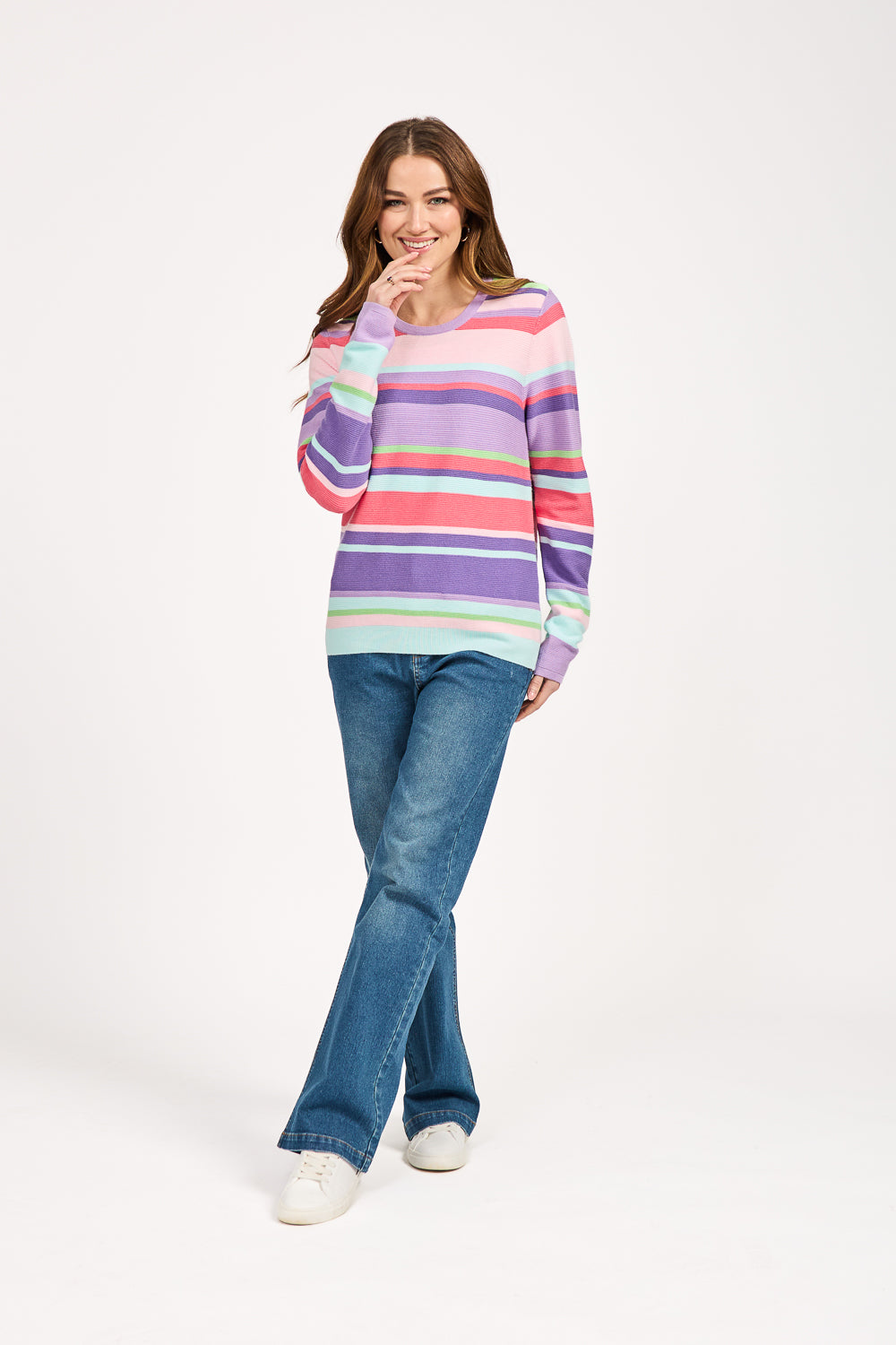 Multi Stripe Knit Jumper