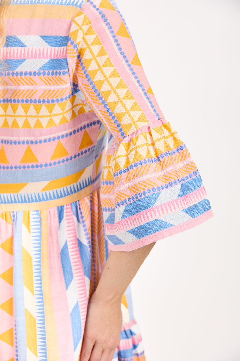 Aztec Print Midi Dress