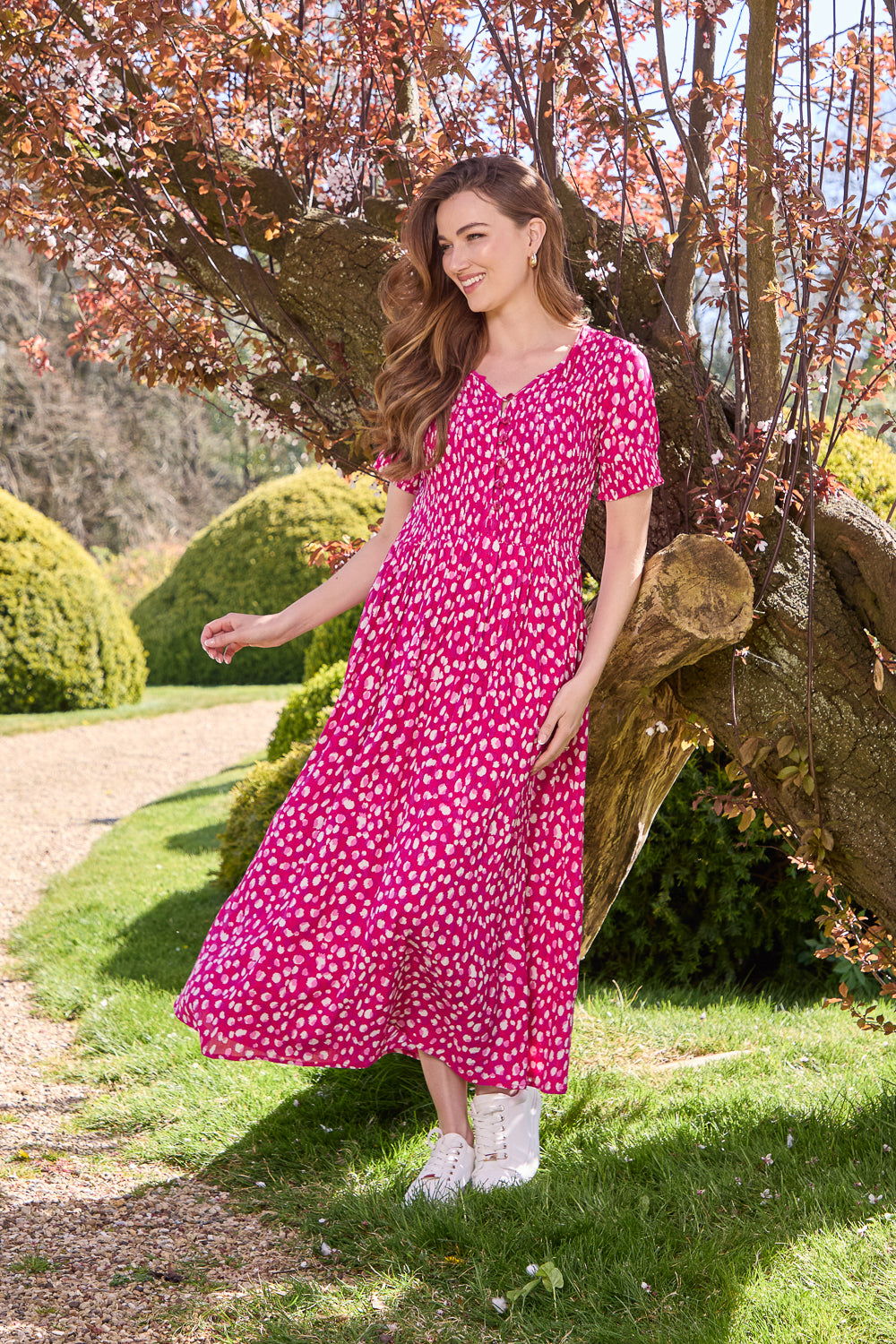 Polka Dot Print Dress